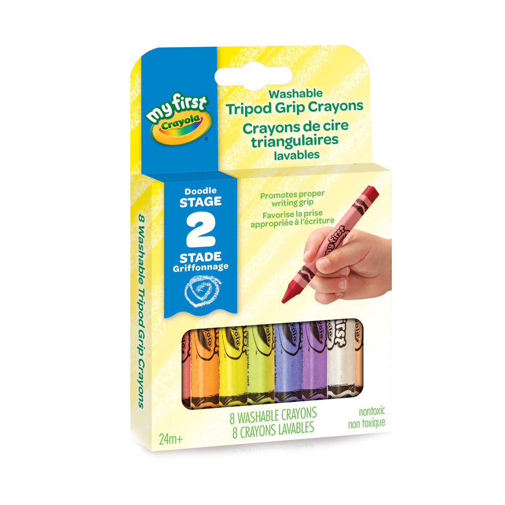 Crayola My First Washable Tripod Grip Crayons