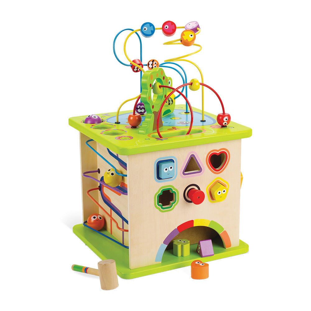 Hape country shop critters play cube