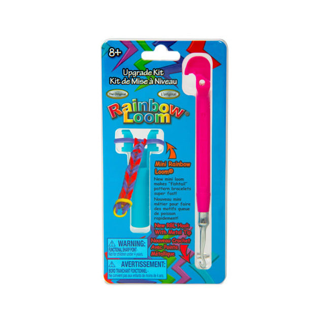 Rainbow Loom® Upgrade Kit with Mini Rainbow Loom® and New Metal Tip Hook – Pink