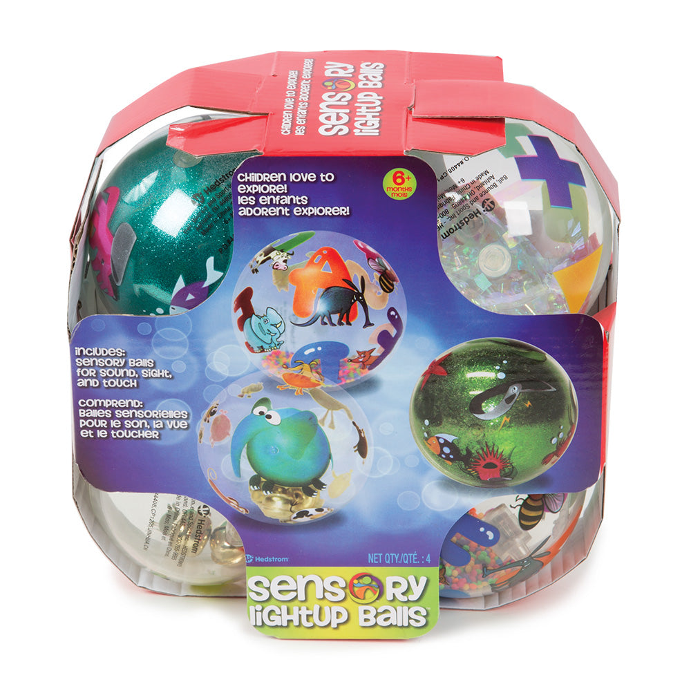 Hedstrom Sensory Light Up Balls 4pk