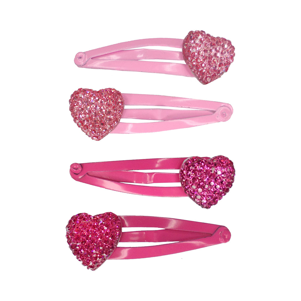 Great Pretenders Sparkly My Heart Hairclips 4pc