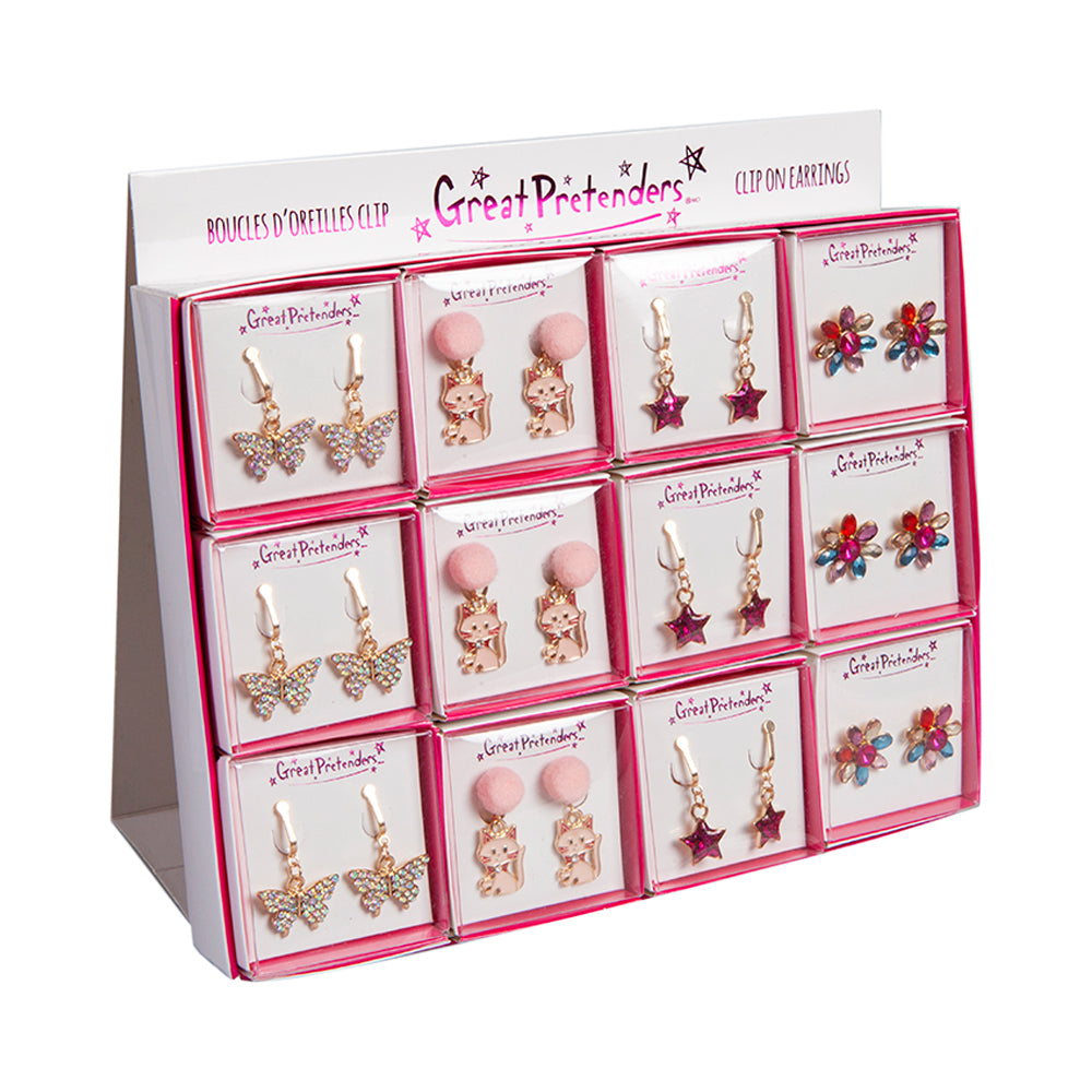 Great Pretenders Clip on Earrings Assorted