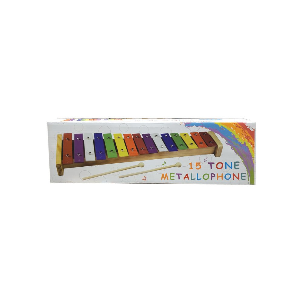 15 Tone Colourful Metal Xylophone - Mastermind Toys___109116