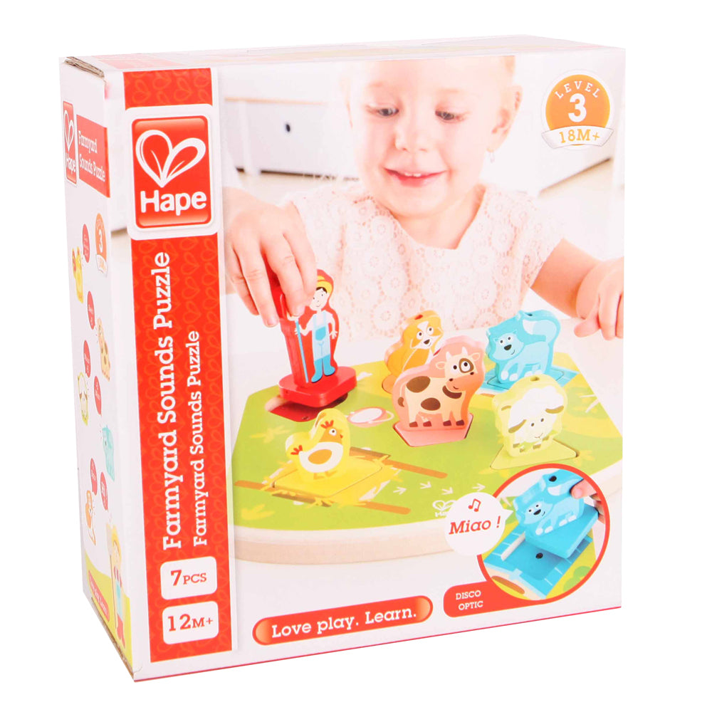 Hape Farmyard Sound Puzzle - Mastermind Toys