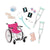 Our Generation Heals On Wheels Wheelchair Set