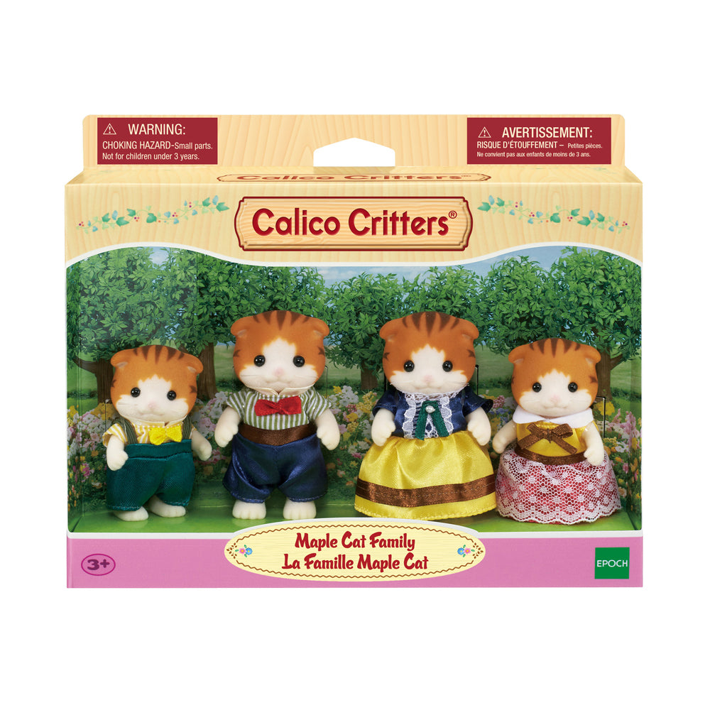 Calico Critters Maple Cat Family