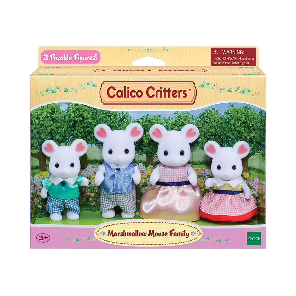 Calico Critters Marshmallow Mouse Family