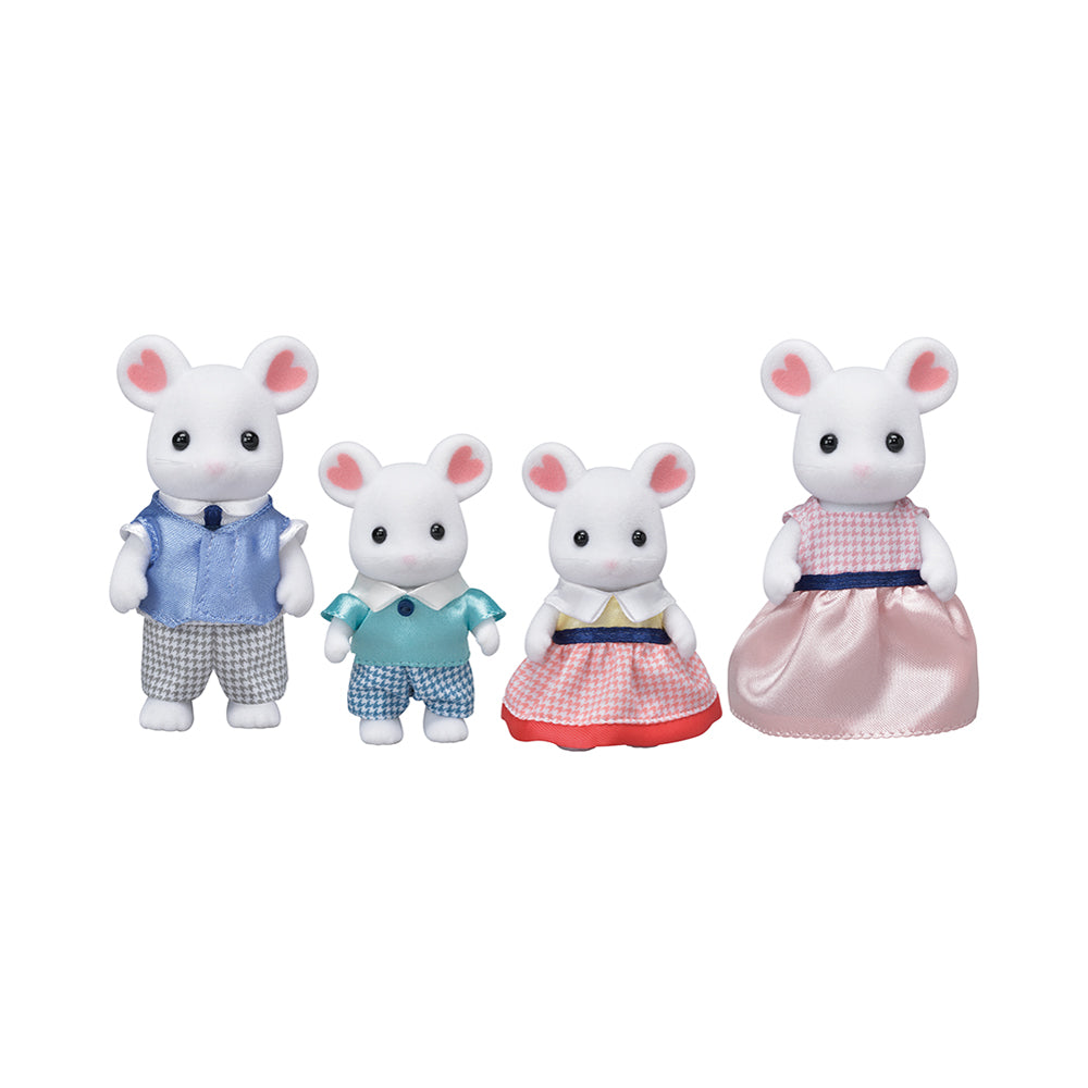 Calico Critters Marshmallow Mouse Family