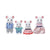 Calico Critters Marshmallow Mouse Family