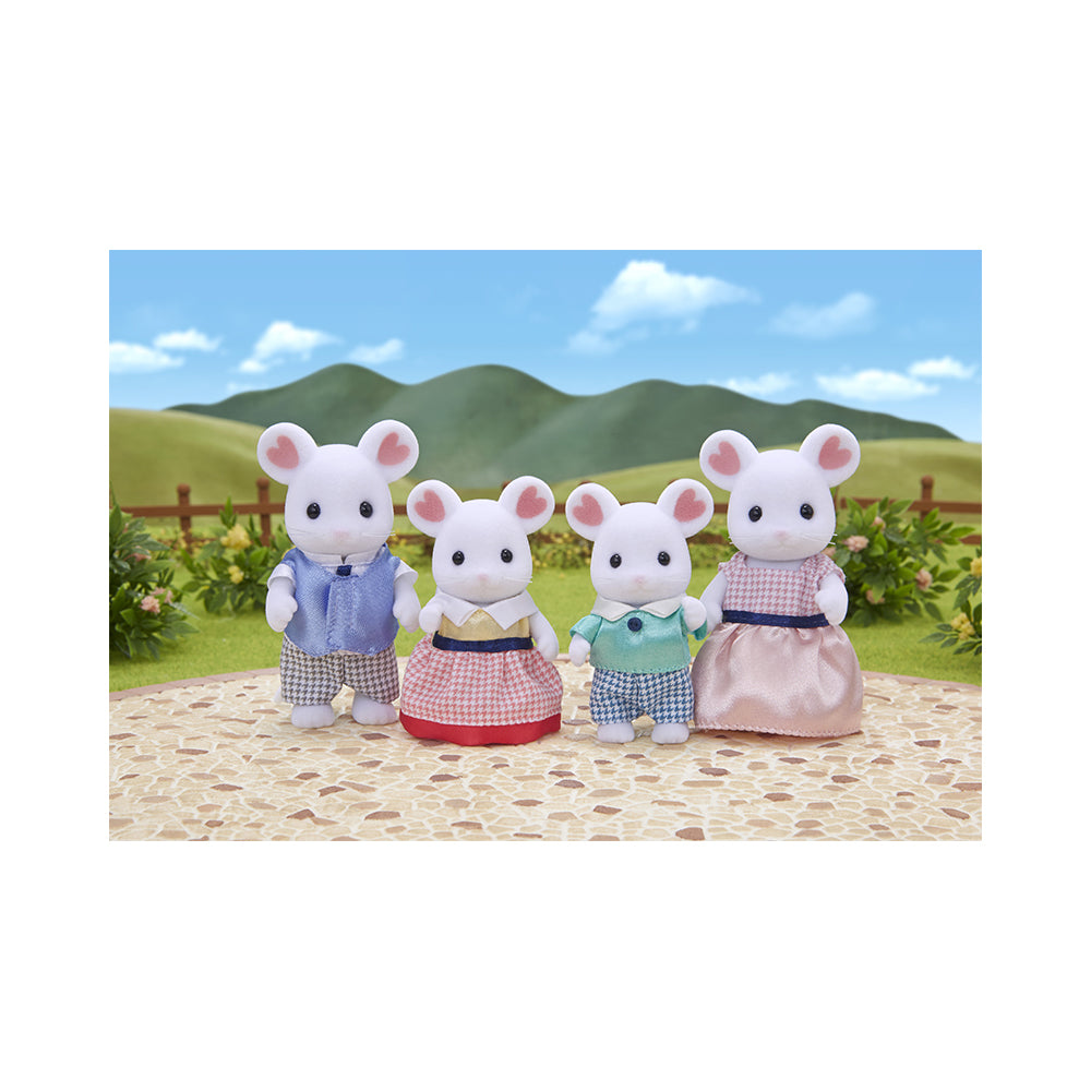 Calico Critters Marshmallow Mouse Family