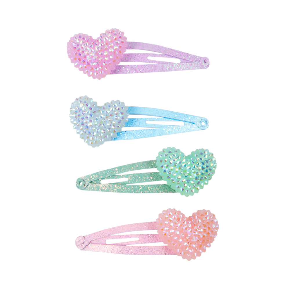 Great Pretenders Sparkle Heart Bobble Hairclips