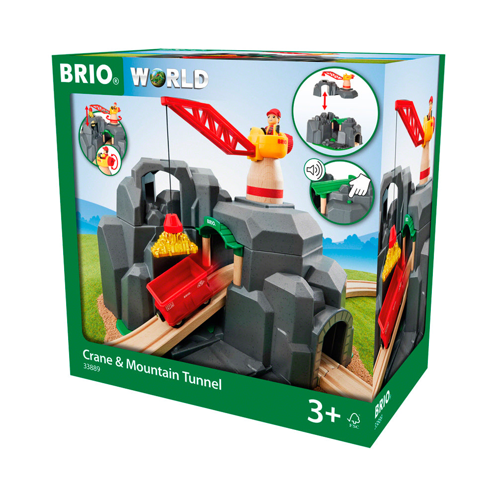 BRIO World Crane & Mountain Tunnel