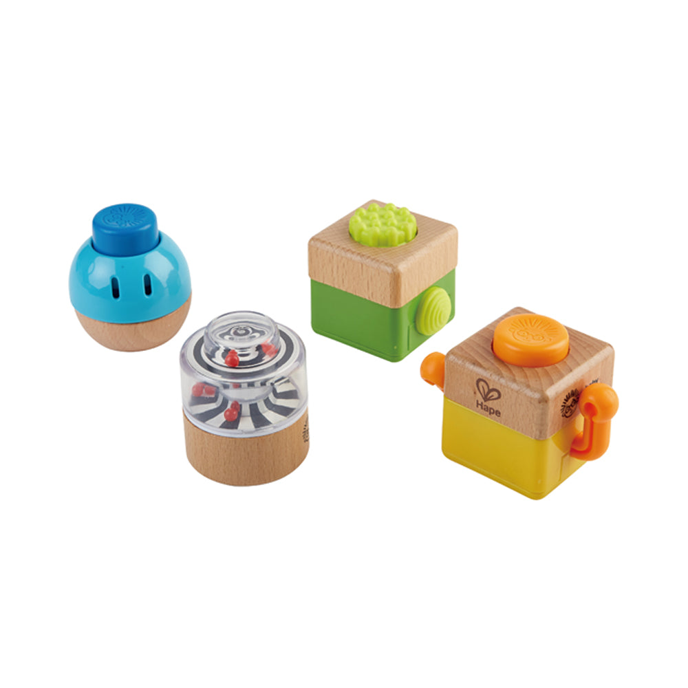 Hape Baby Einstein Four Fundamentals Wooden Sensory Set