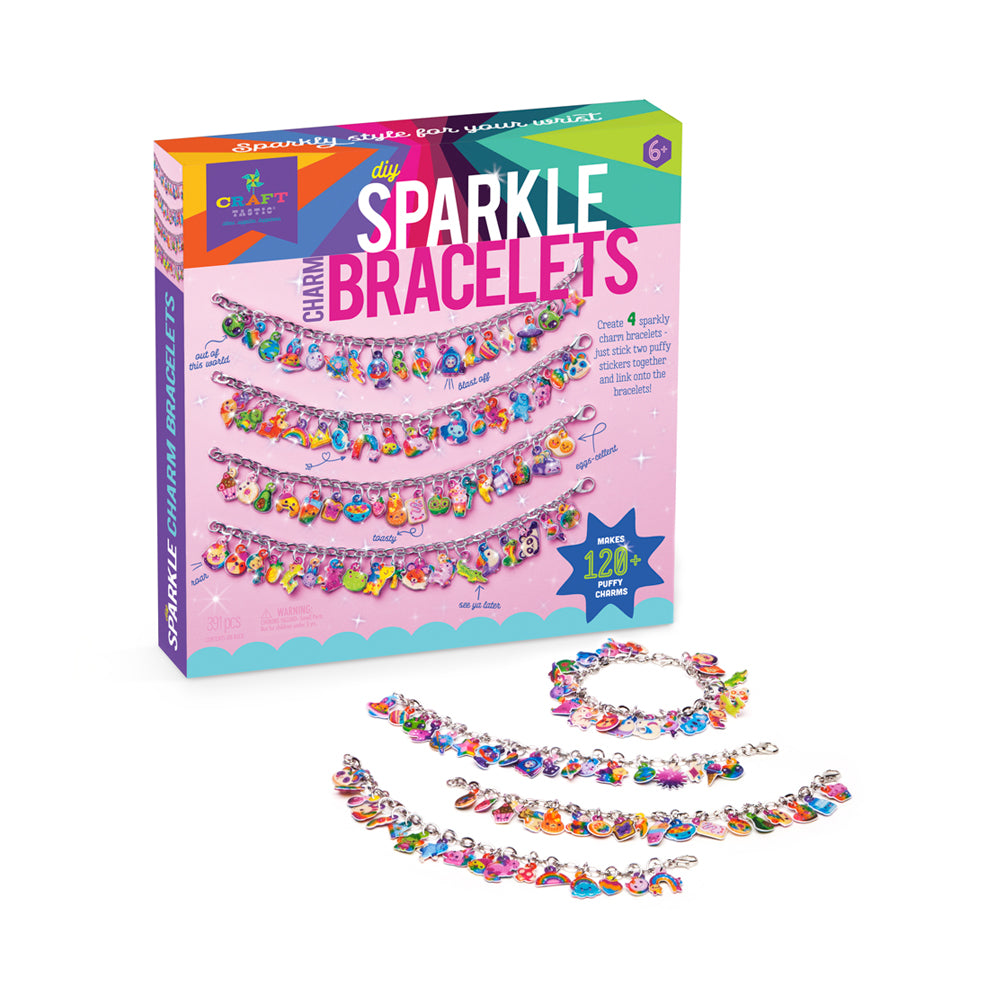 Craft-tastic Sparkly Charm Bracelets