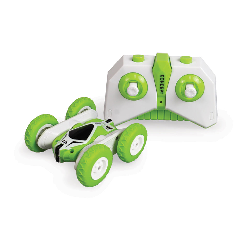 Mastermind Toys Mini Remote Control Green Stunt Car