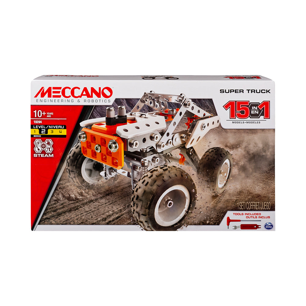 Meccano 15-in-1 Super Truck Building Set