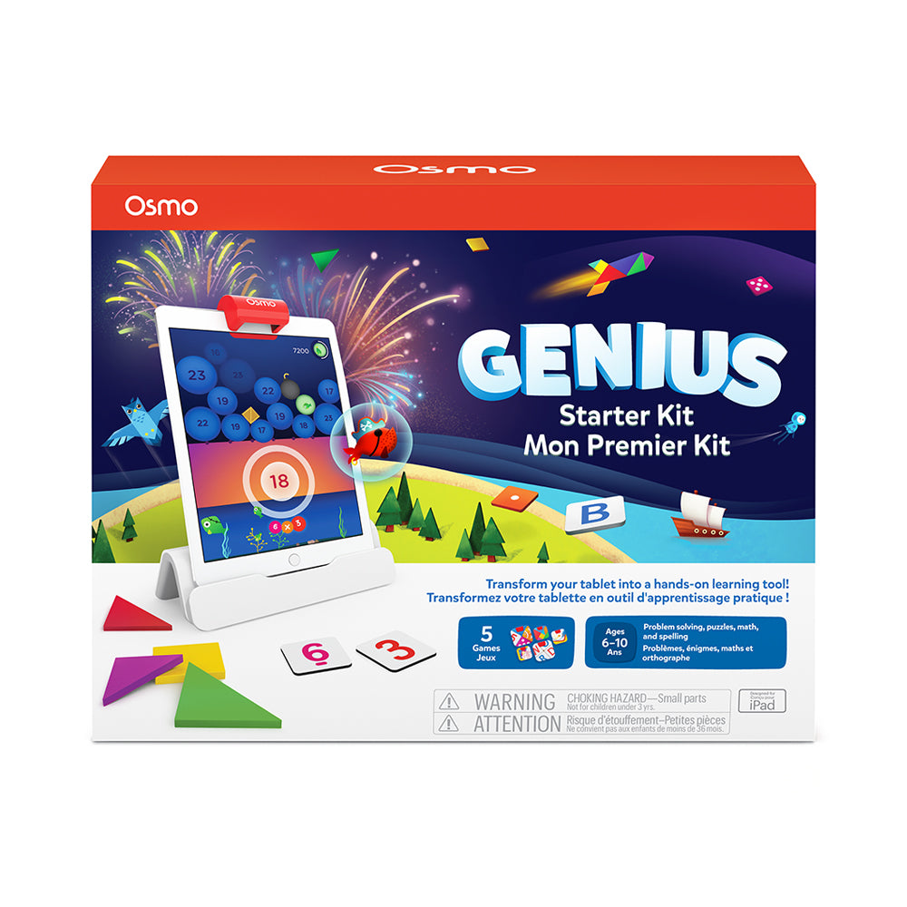 Osmo Genius Starter Kit for iPad 5 Educational Games (Base Included) -  Mastermind Toys