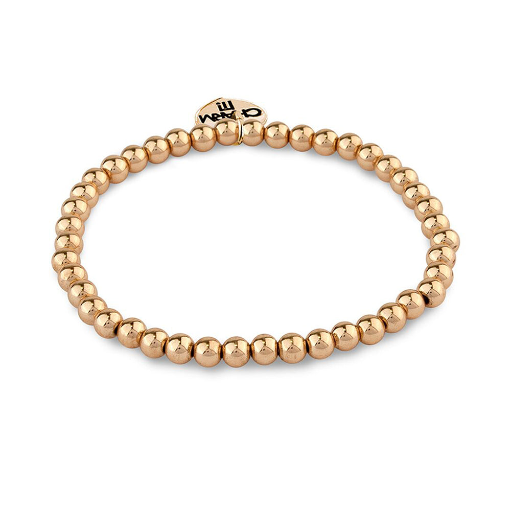 CHARM IT! Gold Bead Stretch Bracelet