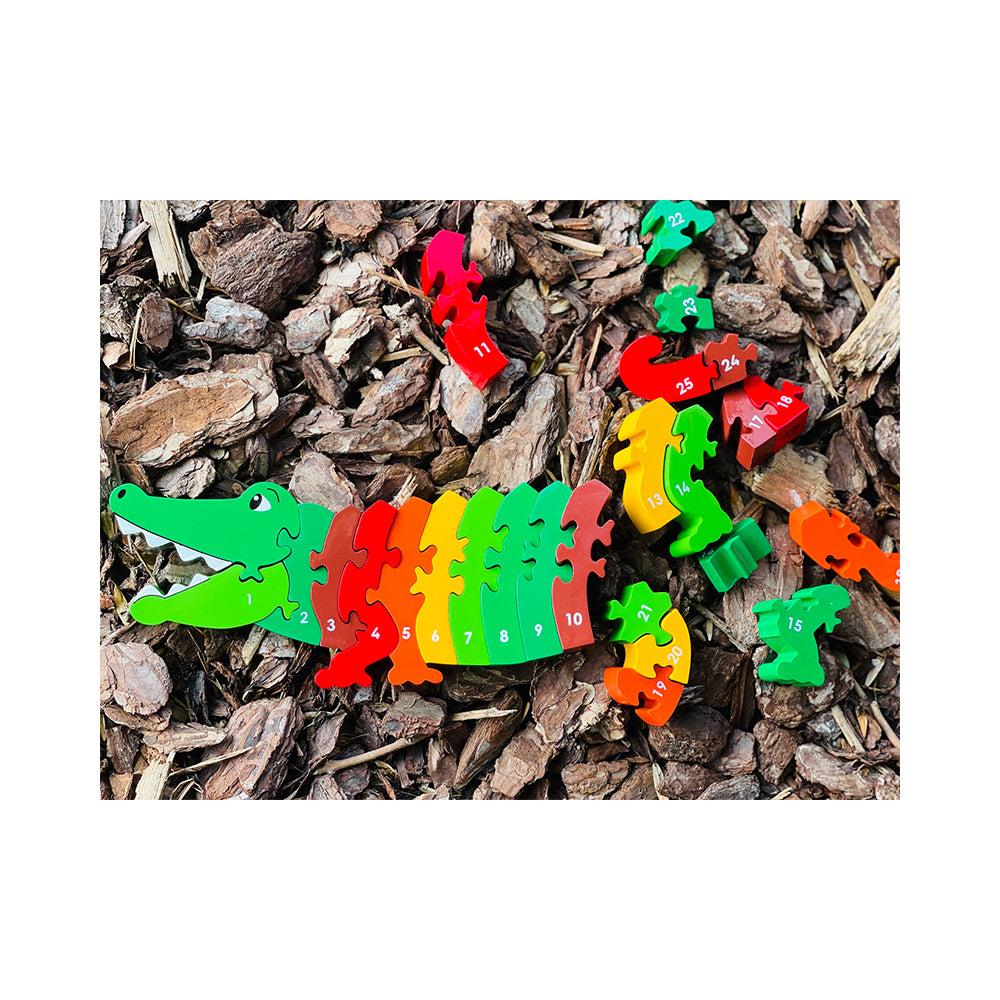 Lanka Kade Crocodile 1-25 Wooden Jigsaw Puzzle