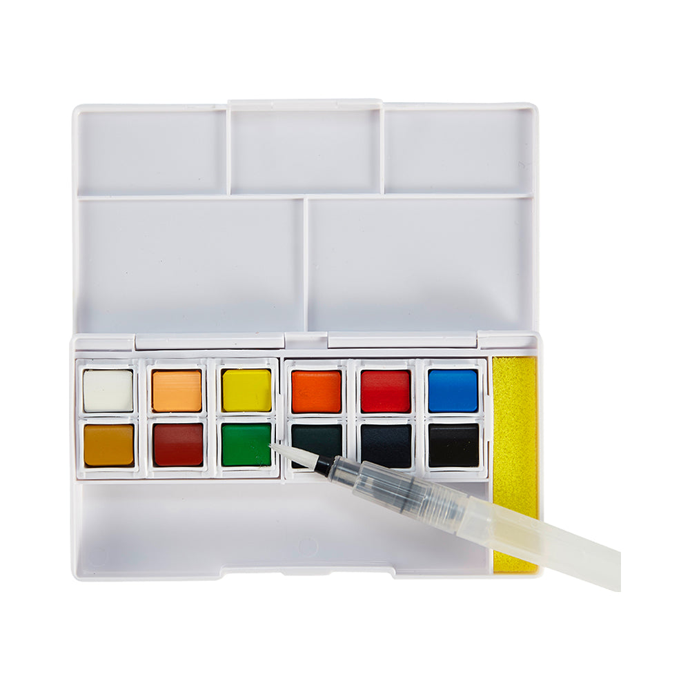 iHeartArt Watercolours + Water Brush Pen 12pk