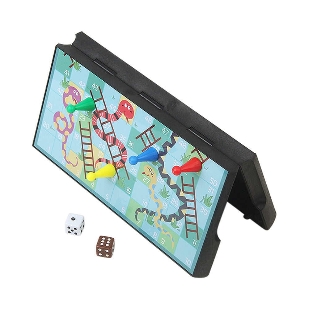 Mastermind Toys Magnetic Folding Snakes & Ladders Game