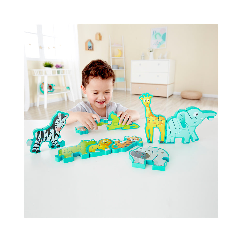 Hape Alphabet & Animal Parade Wooden Puzzle