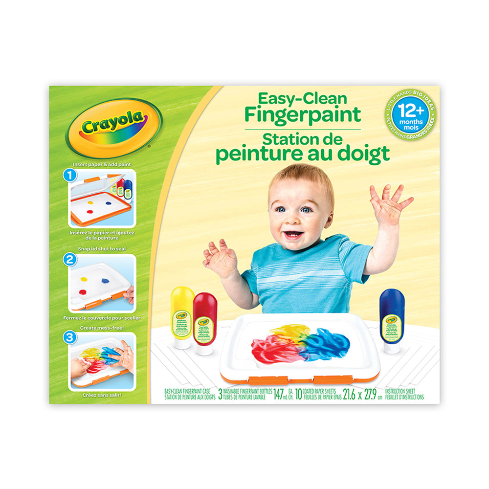 Crayola Easy-Clean Fingerpaint Set