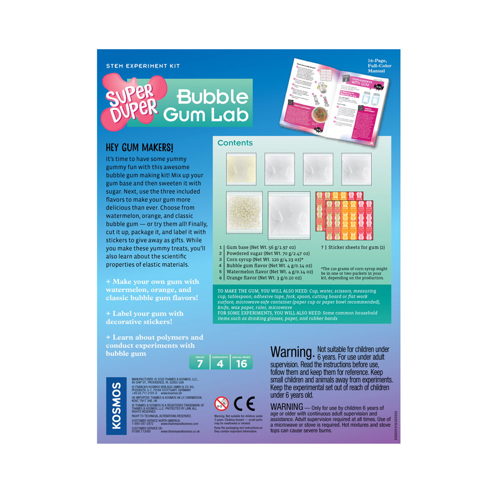 Thames & Kosmos Super Duper Bubble Gum Lab