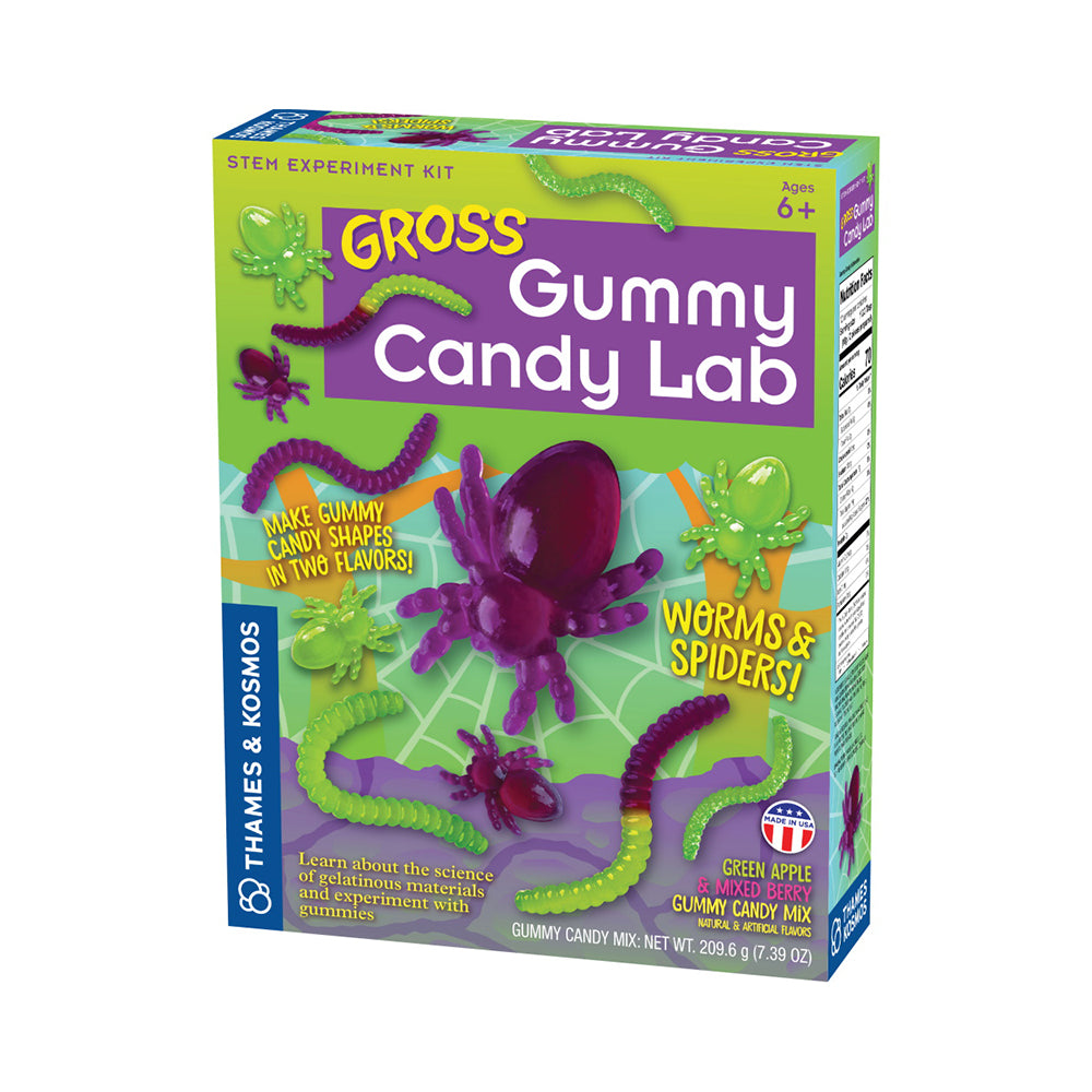 Tasty Labs Gross Gummy Worms and Spiders Candy Lab