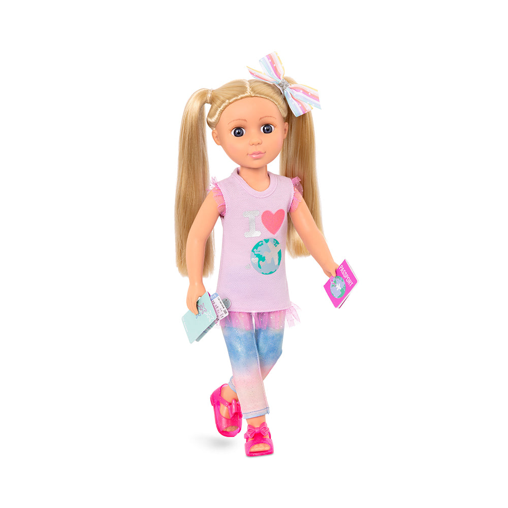 Glitter Girls Percy 14" Doll with Travel Accessories