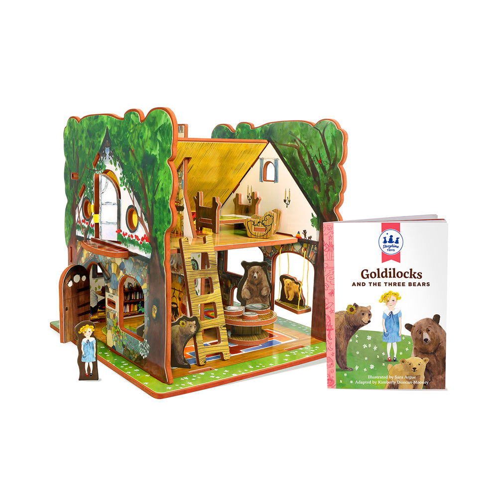 Goldilocks and the Three Bears Book and Playset Book | Mastermind Toys