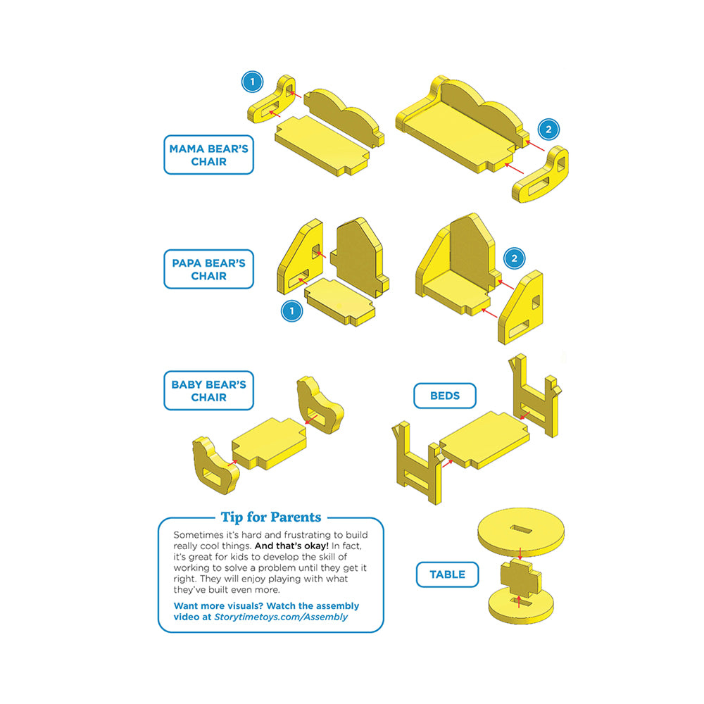 Goldilocks and the Three Bears Book and Playset Book | Mastermind Toys