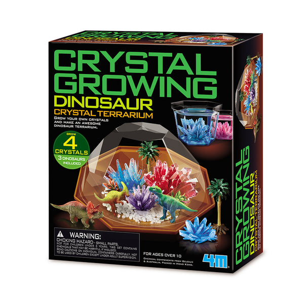 4M Crystal Growing Dinosaur Crystal Terrarium | Mastermind Toys