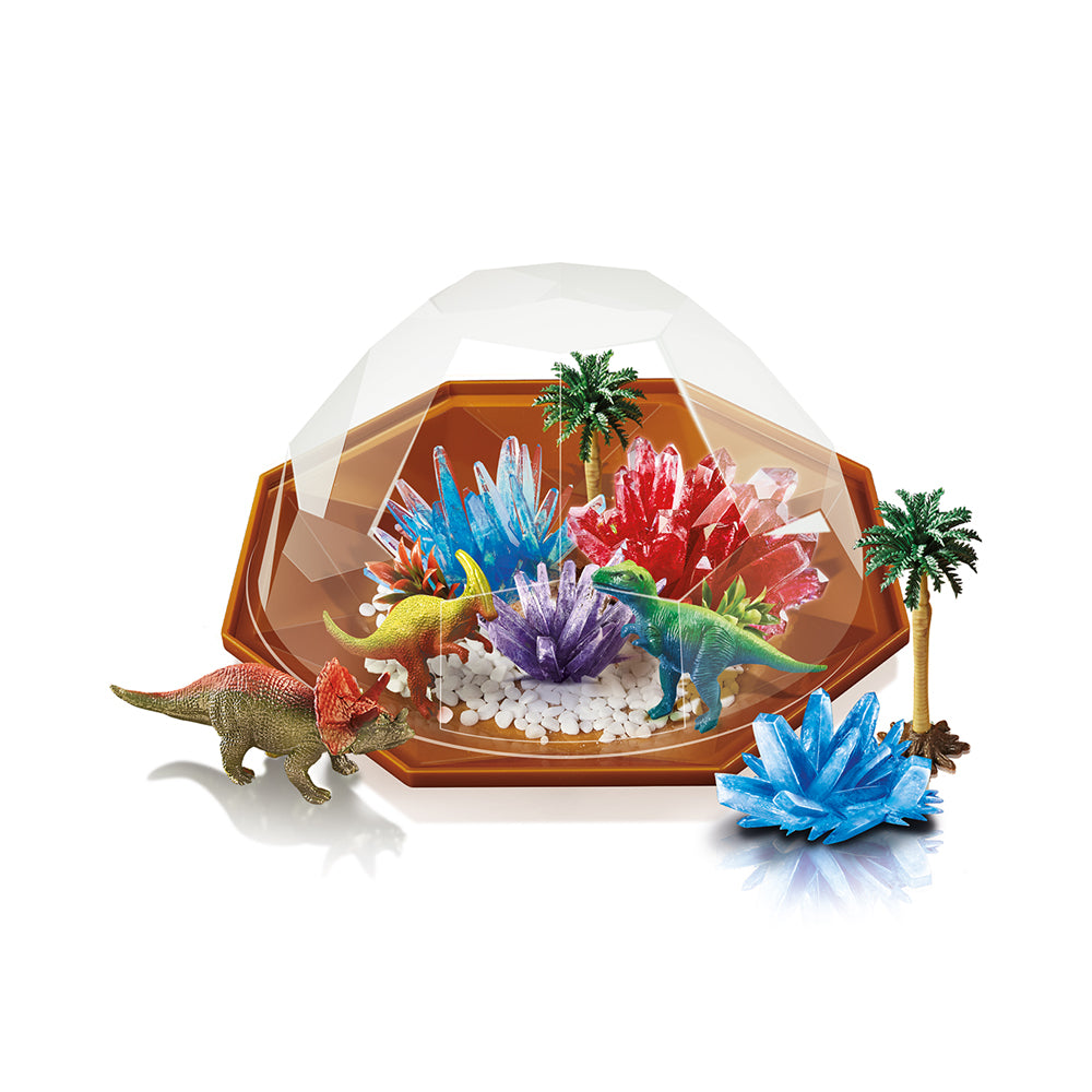 4M Crystal Growing Dinosaur Crystal Terrarium