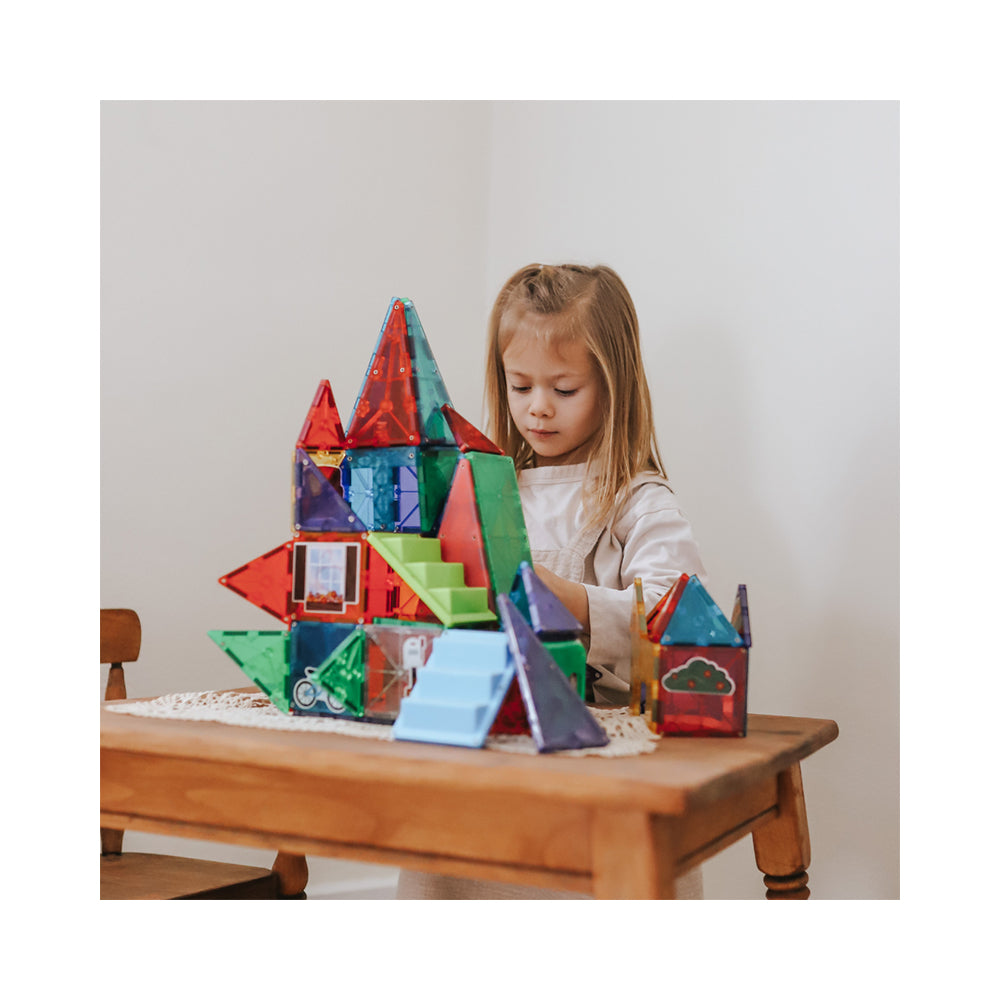 MAGNA-TILES House 28-Piece Magnetic Construction Set, The ORIGINAL Magnetic Building Brand