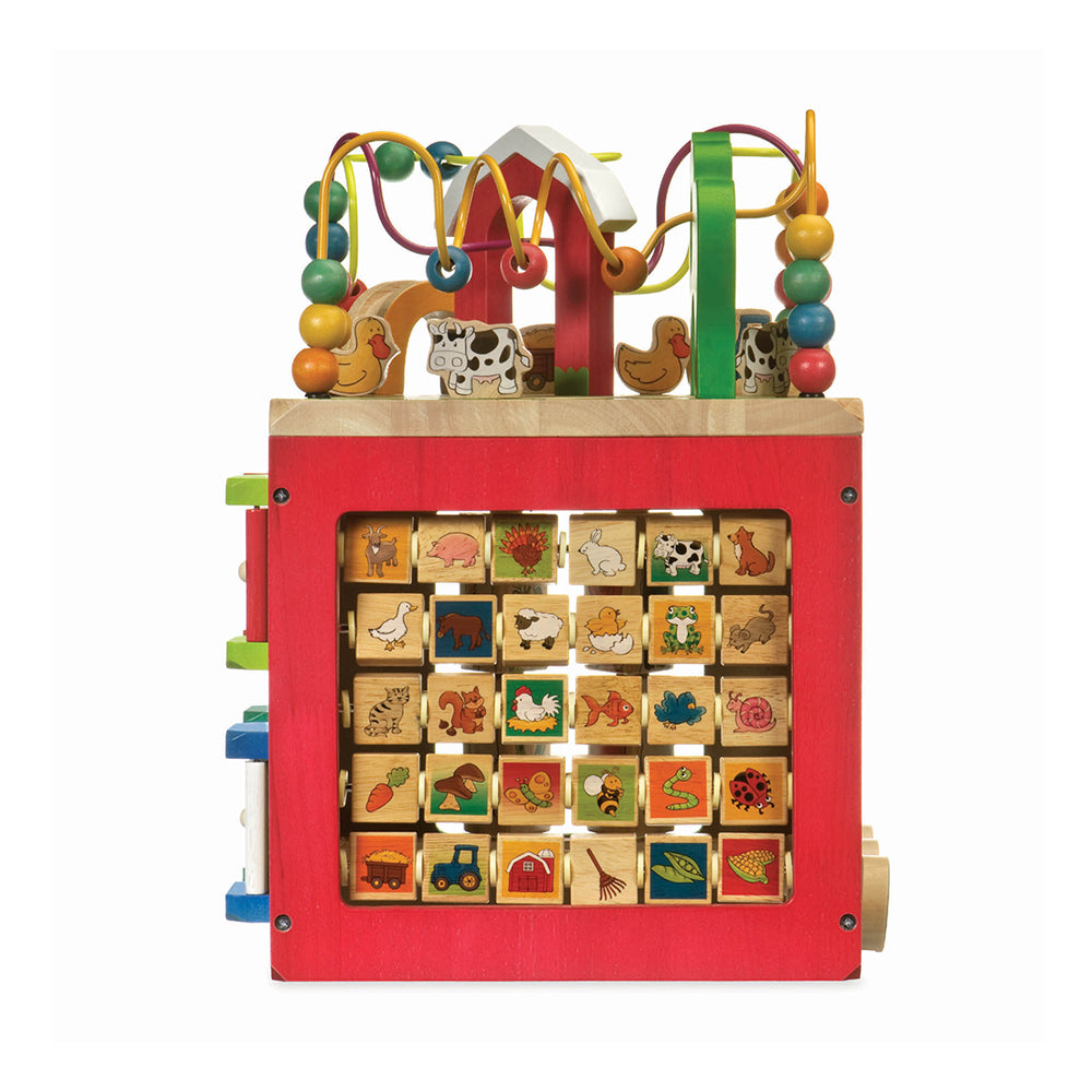 Battat Wooden Farm Activity Cube