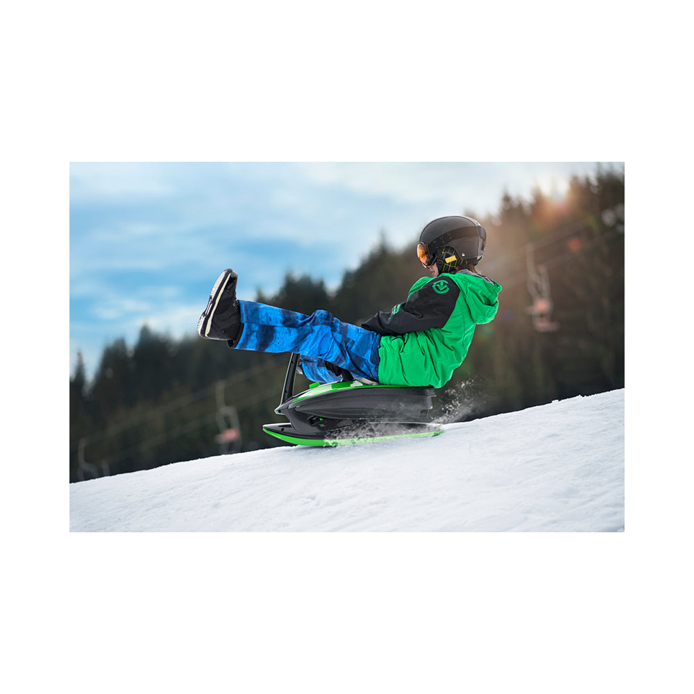 Gizmo Riders Mystic Green Skidrifter Skibob Sled