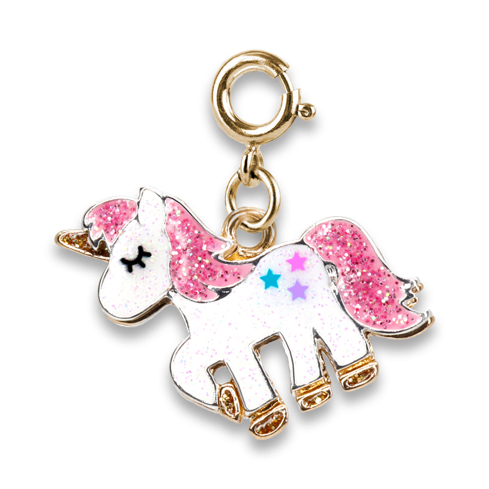 CHARM IT! Gold Glitter Unicorn Charm