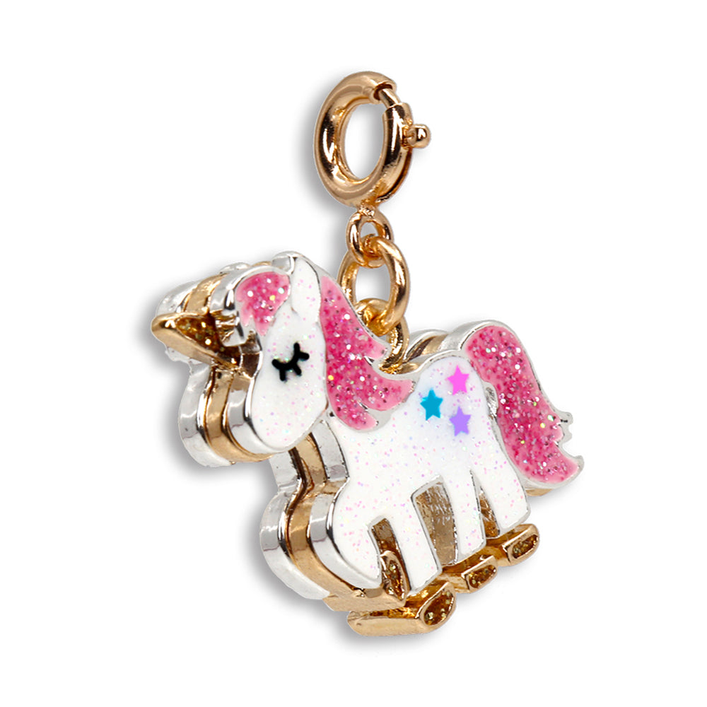 CHARM IT! Gold Glitter Unicorn Charm