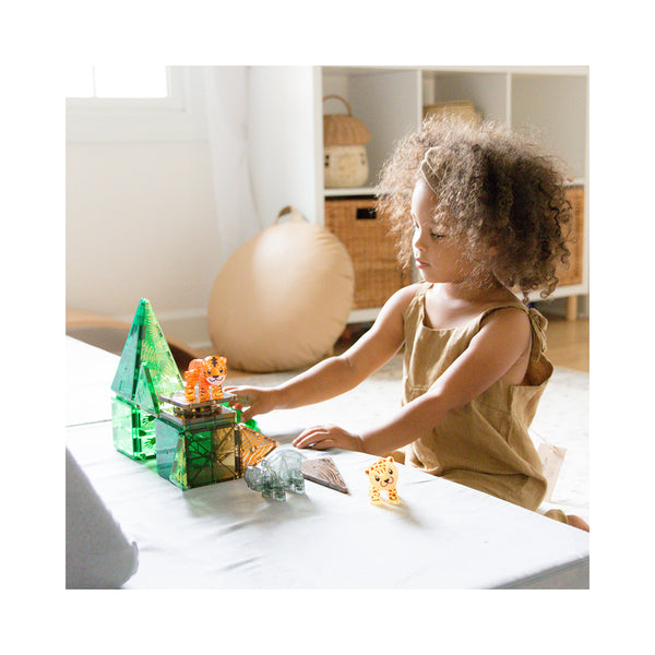 MAGNA-TILES Forest Animals 25-Piece Magnetic Construction Set, The ORIGINAL  Magnetic Building Brand 