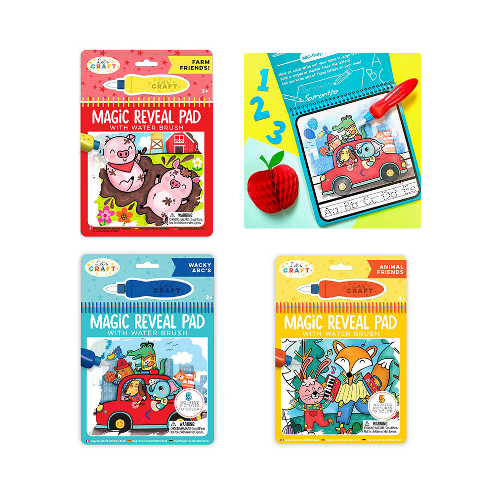 Let's Craft Magic Reveal Pad Awesome Animals Assorted