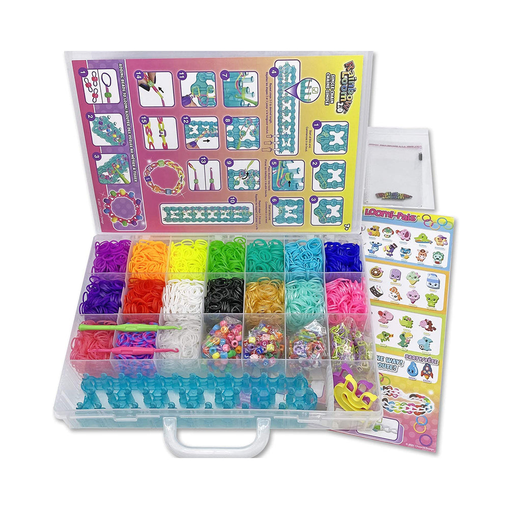 8 Pack: Rainbow Loom® Mega Combo Set™ Loomi-Pals™ & Sticker Pendants  Bracelet Making Kit - Walmart.com