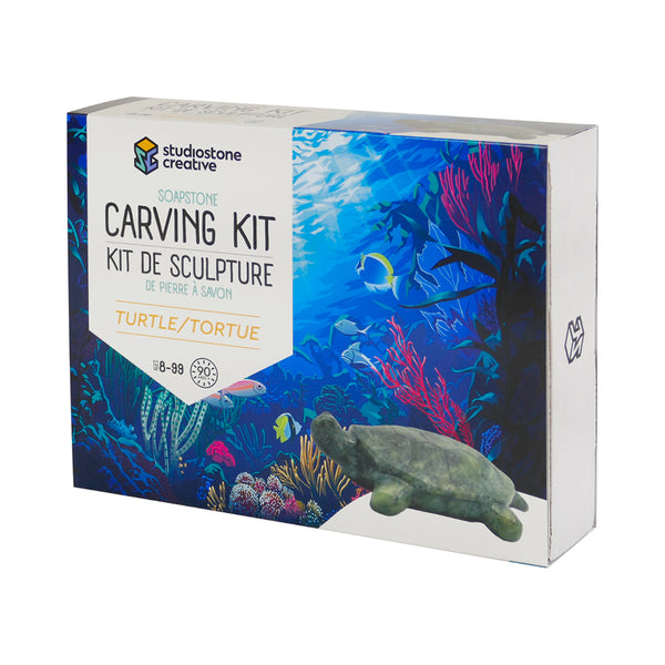 Studiostone Creative Turtle Soapstone Carving Kit