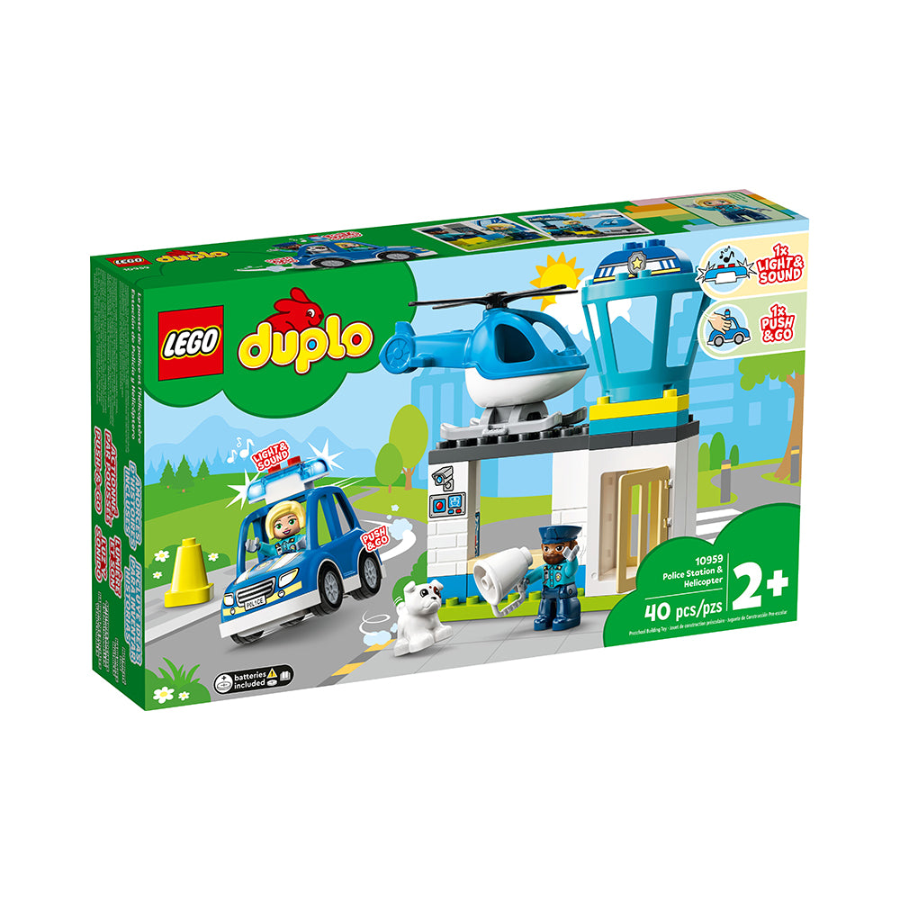 LEGO DUPLO Rescue Police Station & Helicopter 10959 Building Toy (40 Pieces)