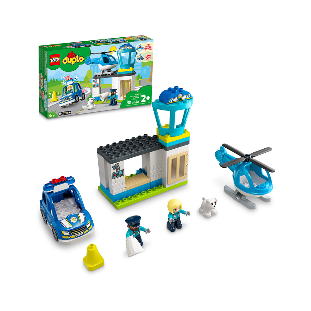 LEGO DUPLO Rescue Police Station & Helicopter 10959 Building Toy (40 Pieces)