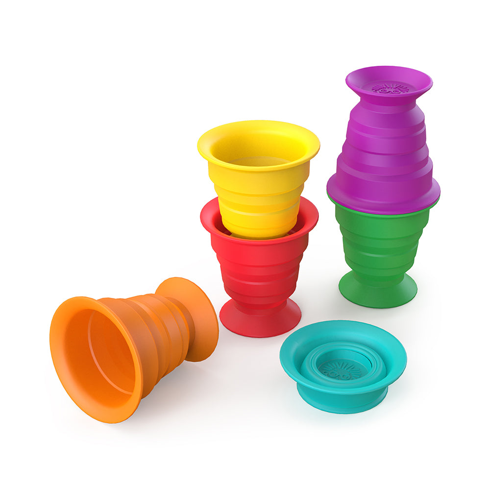 Baby Einstein Stack & Squish Cups Sensory Stacking Toys