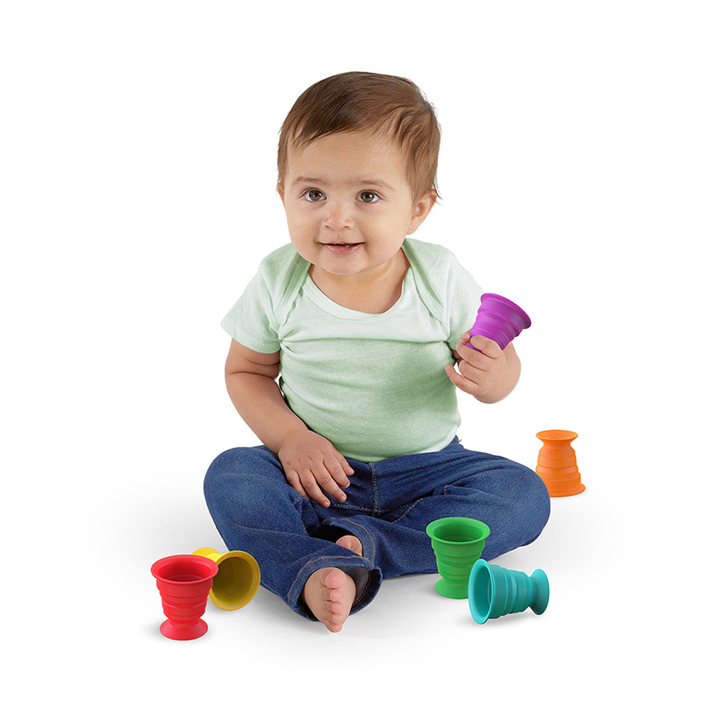 Baby Einstein Stack & Squish Cups Sensory Stacking Toys