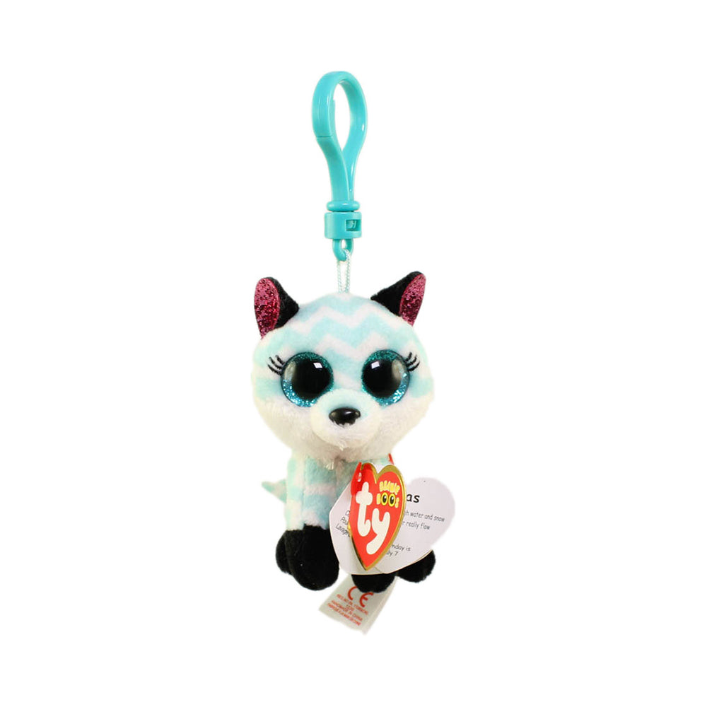 TY Atlas Fox  Beanie Boo Plush Clip