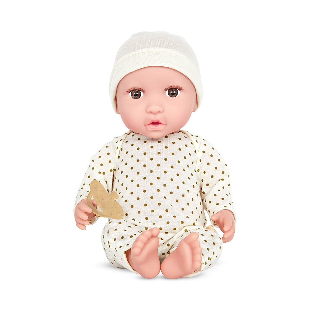 LullaBaby 14" Baby Doll with Ivory Outfit and Hat