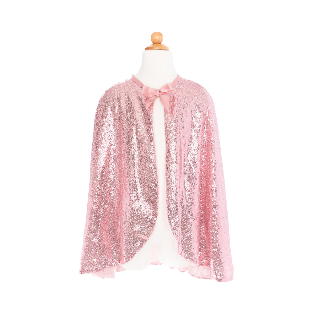 Precious Pink Sequins Cape, Size 5-6